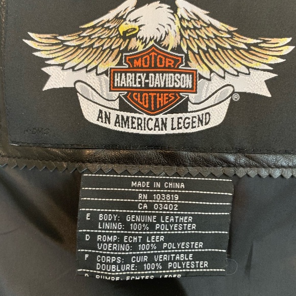 Harley Davidson Women’s Leather Vest - Picture 5 of 15